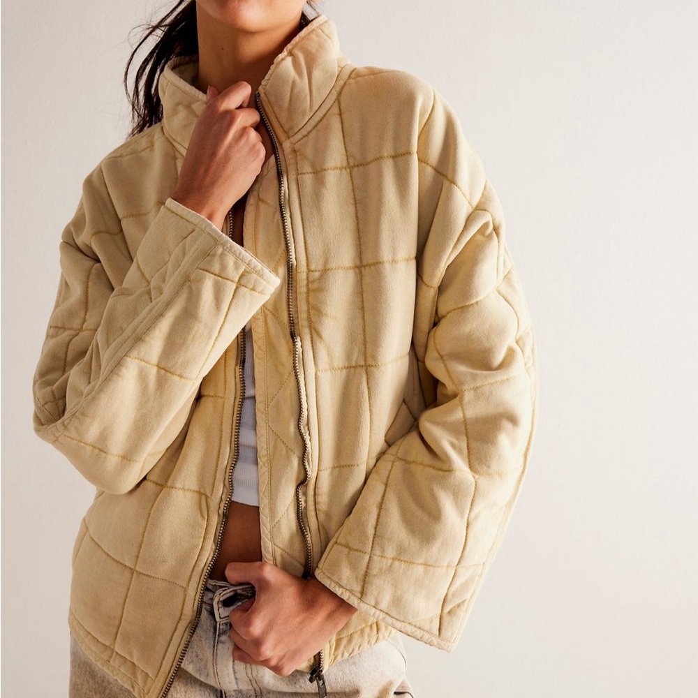 Free People Quilted Dolman jacket